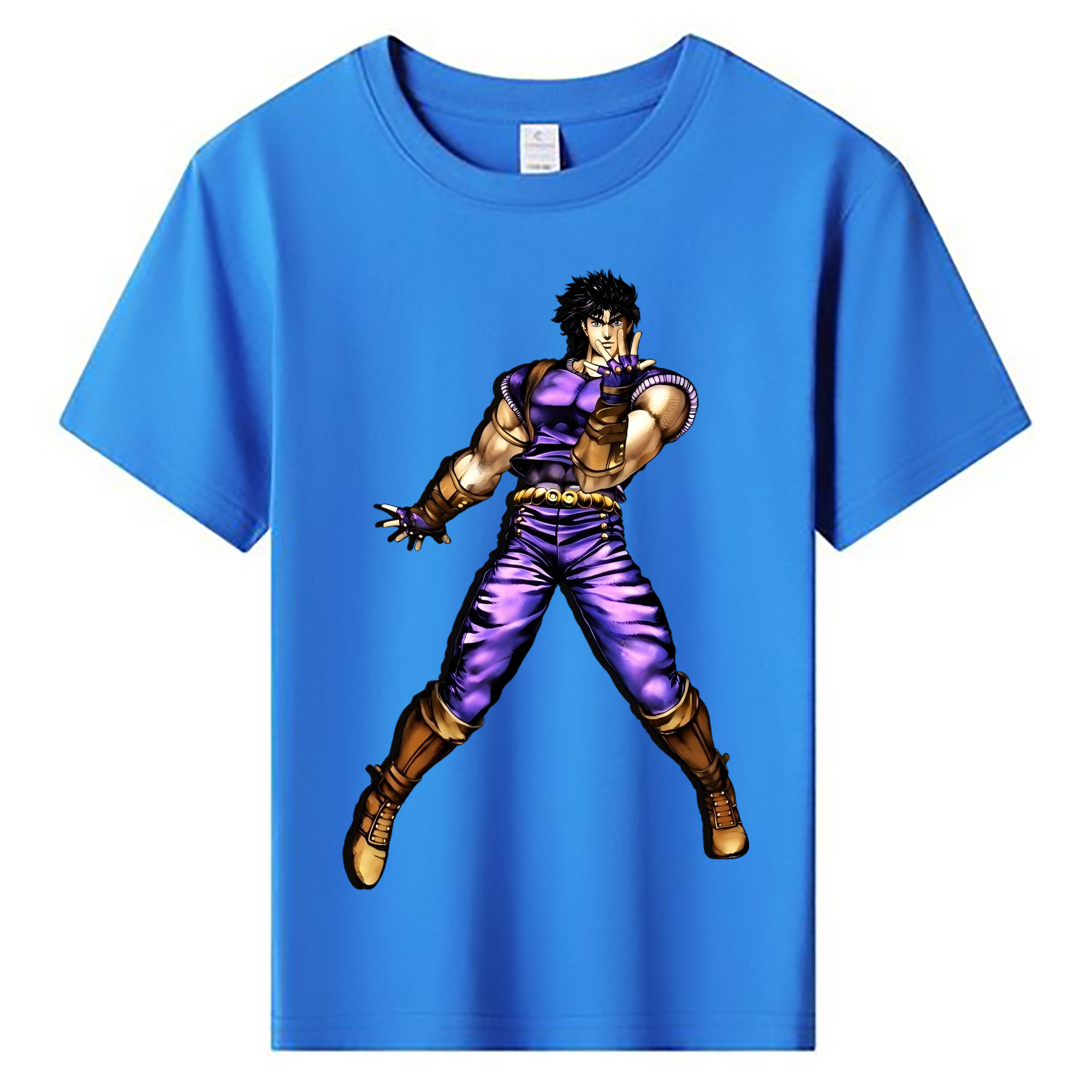 （画像用） ジョジョの奇妙な冒険 /ジョナサン?ジョースター JoJo's Bizarre Adventure Jonathan Joestar 綿100％キッズTシャツ（フロントプリント）
